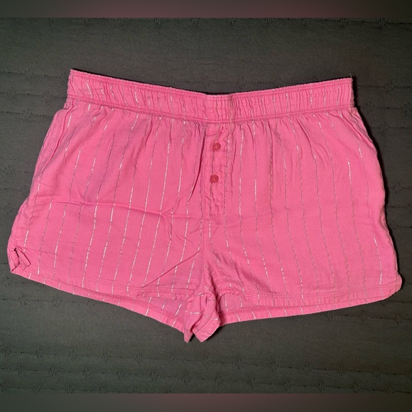 Victoria’s Secret PINK Flannel Boxy Pajama Shorts - Picture 1 of 5